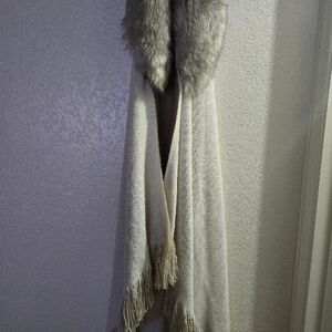 Ralph Lauren Luxurious Faux Fur Shawl